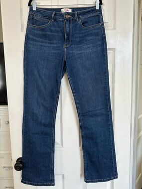 Wrangler Blue Denim Jeans with Gold Stitching